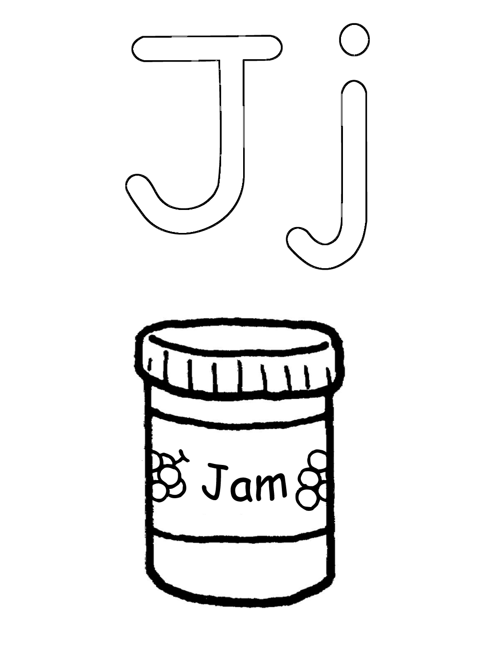 j word coloring pages - photo #43